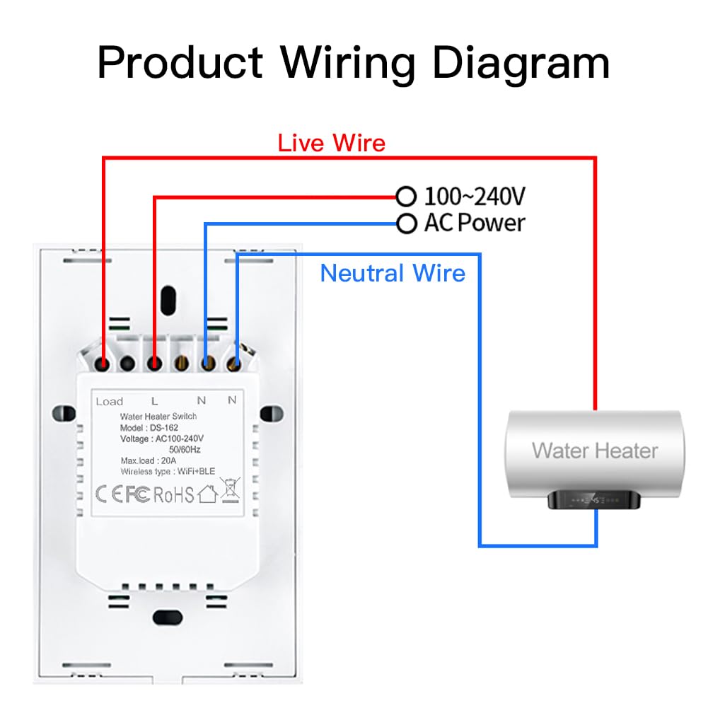 MOES WiFi Smart Touch Wall Light Switch, Neutral Wire Needed, Black 3 Gang | Glass Panel Switch, 3 Way Multi-Control; Works with Smart Life/Tuya App, RF433 Remote, Alexa and Google Home; 2.4GHz WiFi