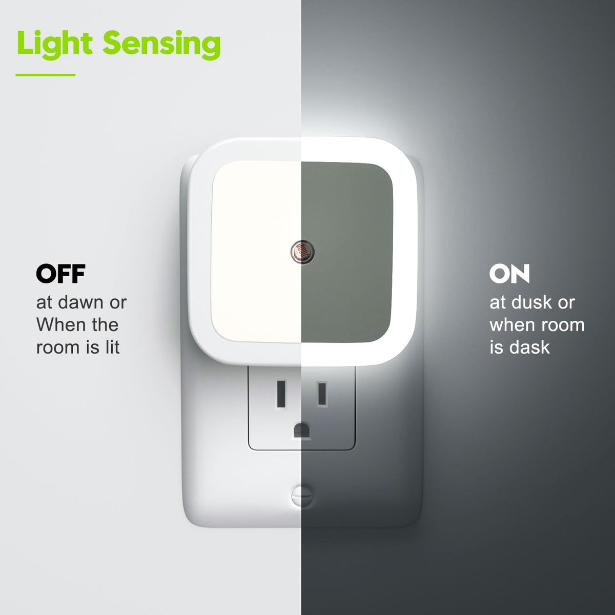 Sujeet Night Light, Night Lights Plug into Wall 4-Pack, Nightlight Plug in Night Lights, Dusk to Dawn Night Lamp Led Night Light for Bedroom, Bathroom, Hallway Warm White