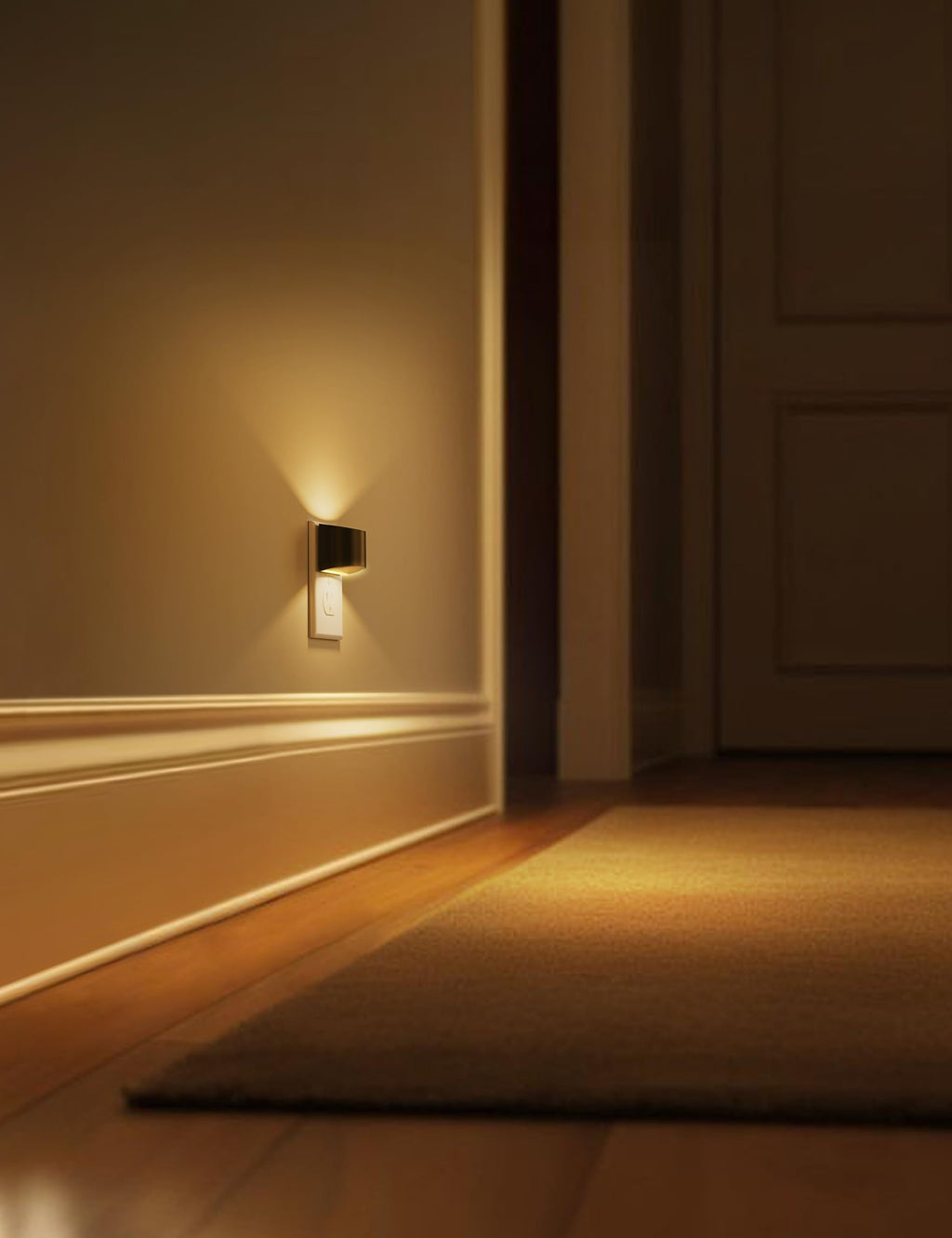 L LOHAS LED Night Lights Plug into Wall 2 Pack, Dusk to Dawn Nightlight | Plug in Night Light with Brightness Adjustable, 3000K Soft White