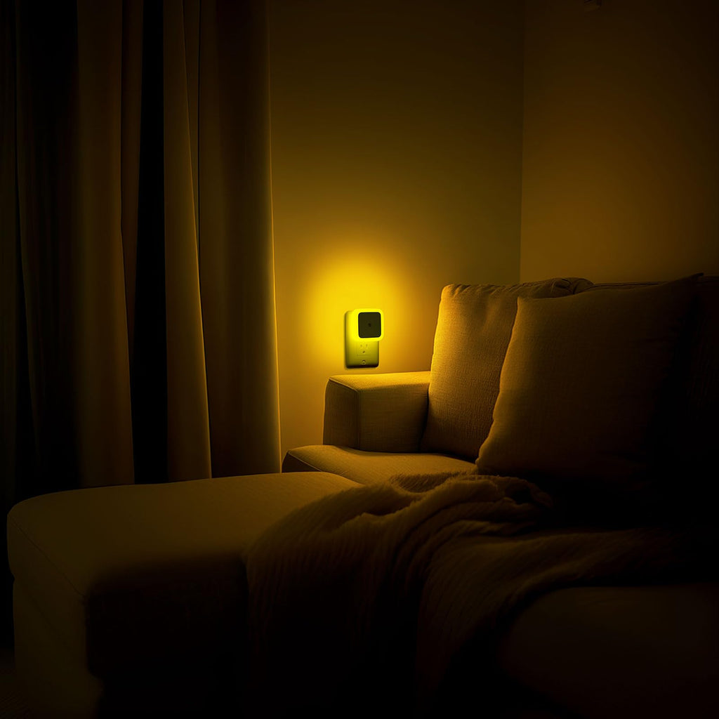 Sujeet Night Light, Night Lights Plug into Wall 4-Pack, Nightlight Plug in Night Lights, Dusk to Dawn Night Lamp Led Night Light for Bedroom, Bathroom, Hallway Warm White