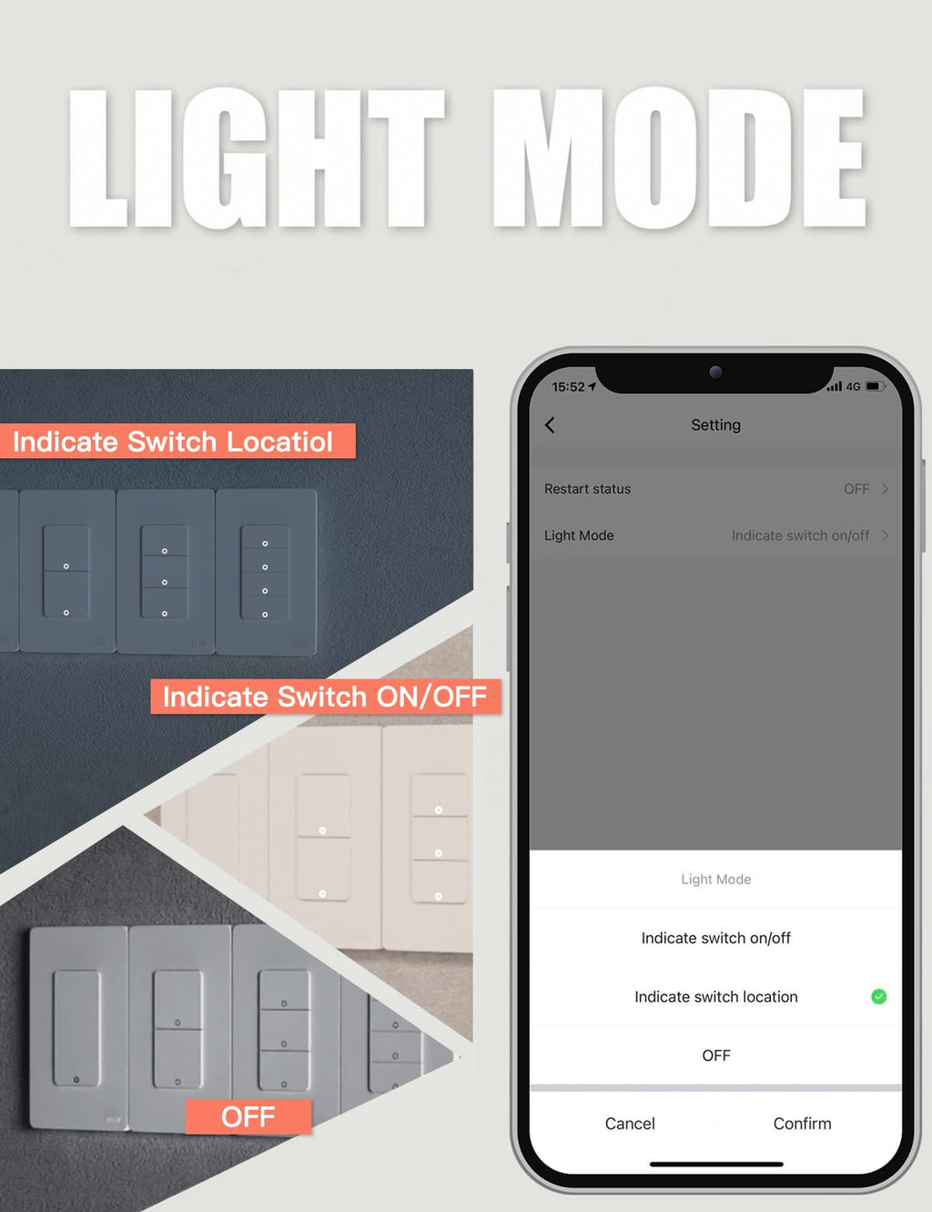 MOES 2.4GHz Wi-Fi Smart Light Switches, Neutral Wire Required, Inteligente Single Pole Switch, Compatible with Alexa Google Assistant, Remote Control, No Hub Required
