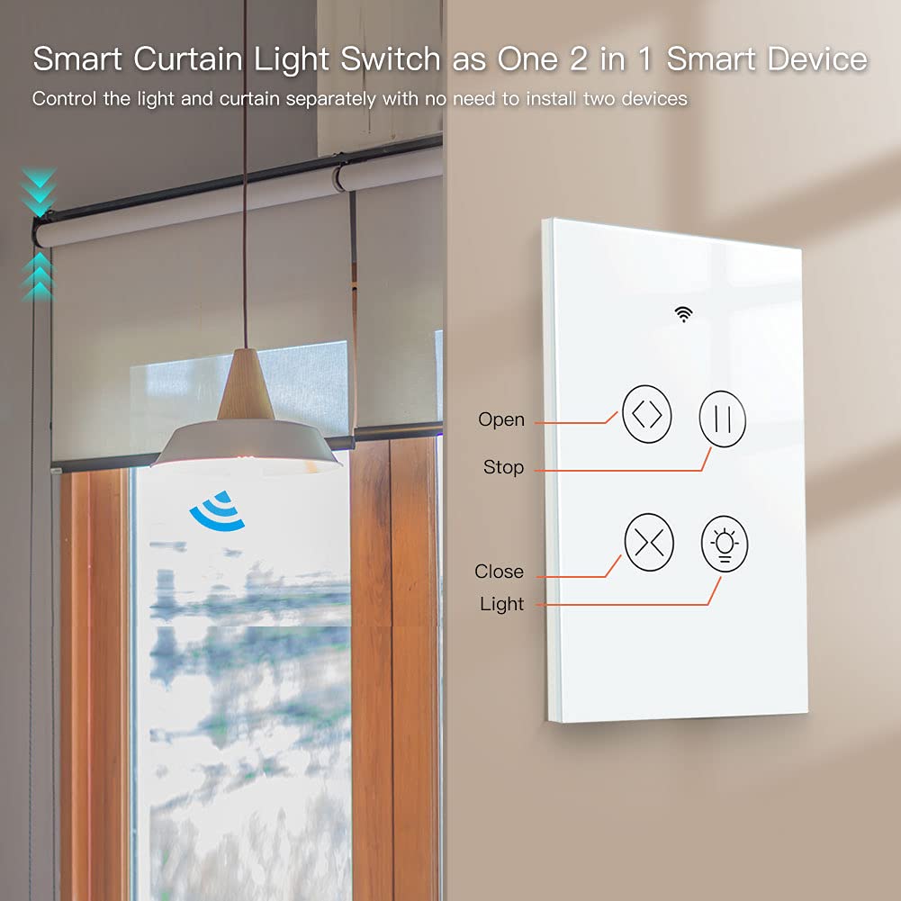 MOES WiFi Smart Touch Wall Light Switch, Neutral Wire Needed, Black 3 Gang | Glass Panel Switch, 3 Way Multi-Control; Works with Smart Life/Tuya App, RF433 Remote, Alexa and Google Home; 2.4GHz WiFi