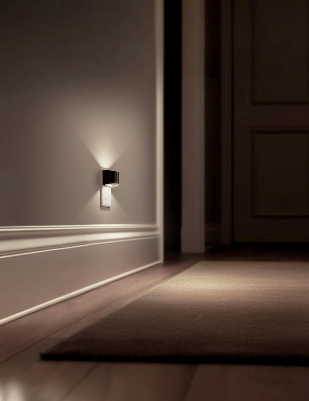 L LOHAS LED Night Lights Plug into Wall 2 Pack, Dusk to Dawn Nightlight | Plug in Night Light with Brightness Adjustable, 3000K Soft White