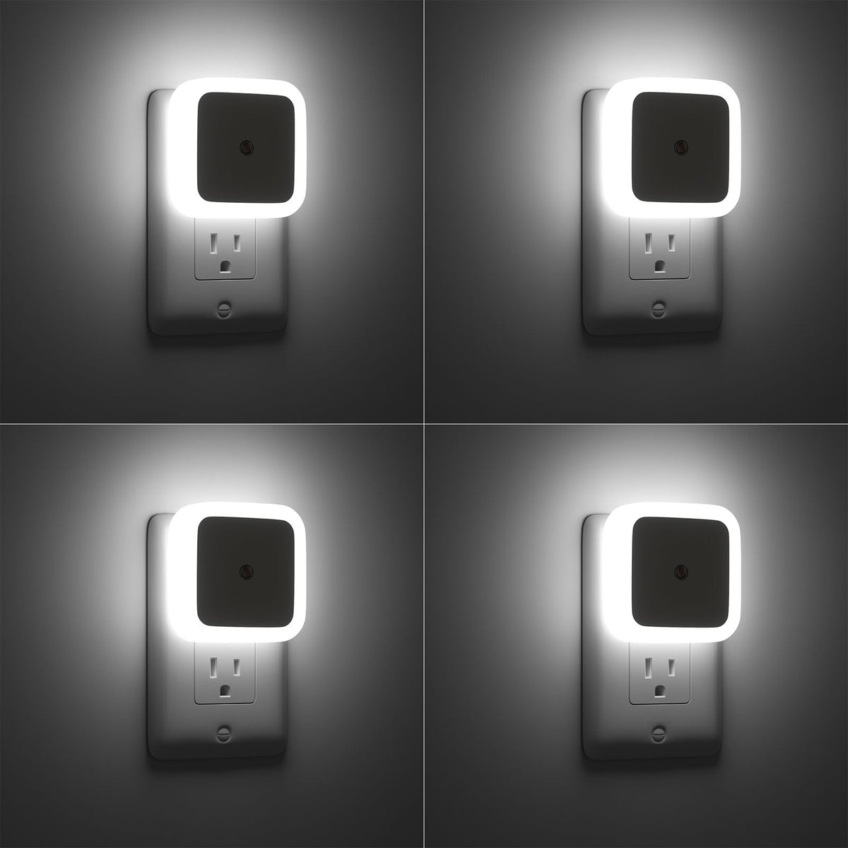 Sujeet Night Light, Night Lights Plug into Wall 4-Pack, Nightlight Plug in Night Lights, Dusk to Dawn Night Lamp Led Night Light for Bedroom, Bathroom, Hallway Warm White