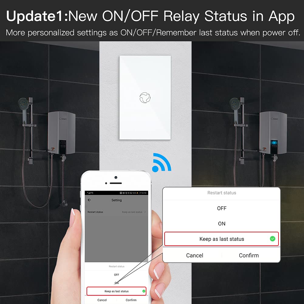 MOES WiFi Smart Touch Wall Light Switch, Neutral Wire Needed, Black 3 Gang | Glass Panel Switch, 3 Way Multi-Control; Works with Smart Life/Tuya App, RF433 Remote, Alexa and Google Home; 2.4GHz WiFi