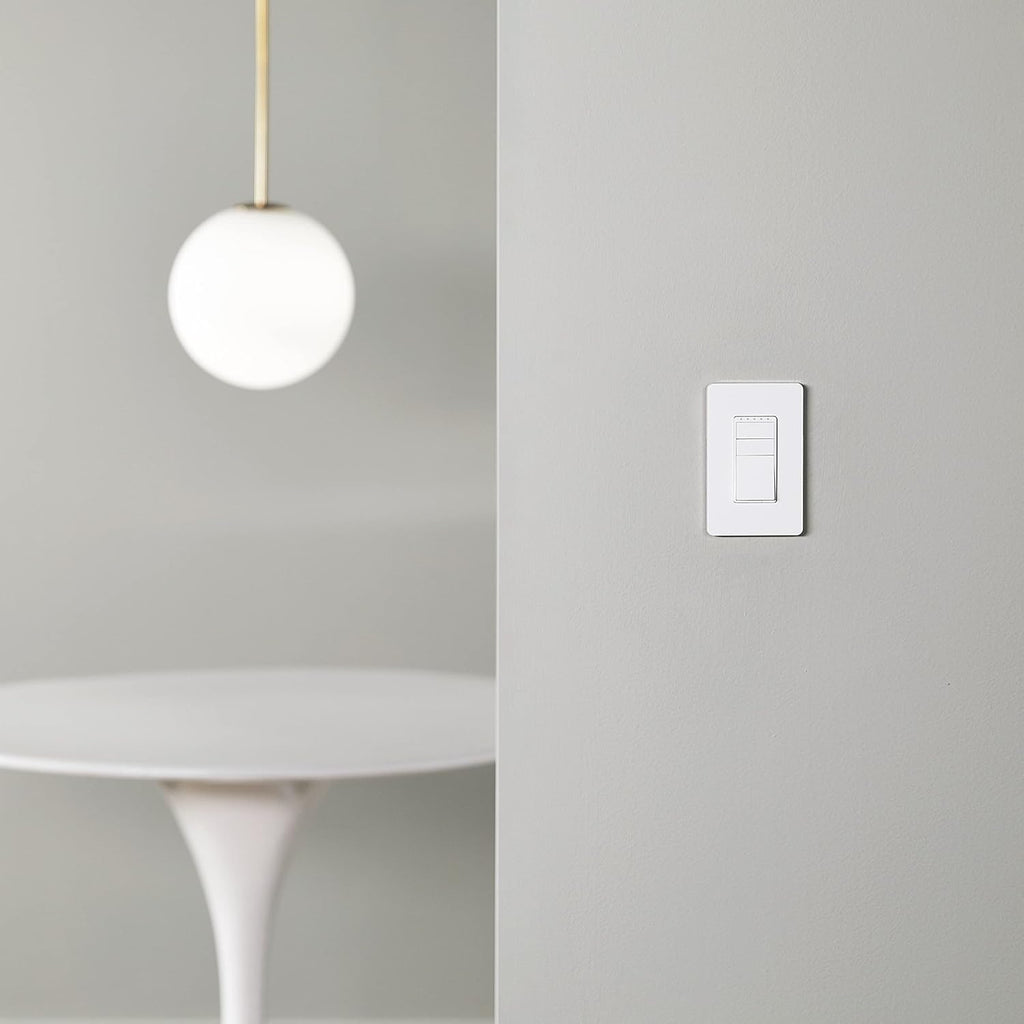Smart Light Switch, Single Pole, Works with Alexa Only, Voice Control, Schedule, 2.4 GHz Wi-Fi, No Hub Required, Easy to Install, White