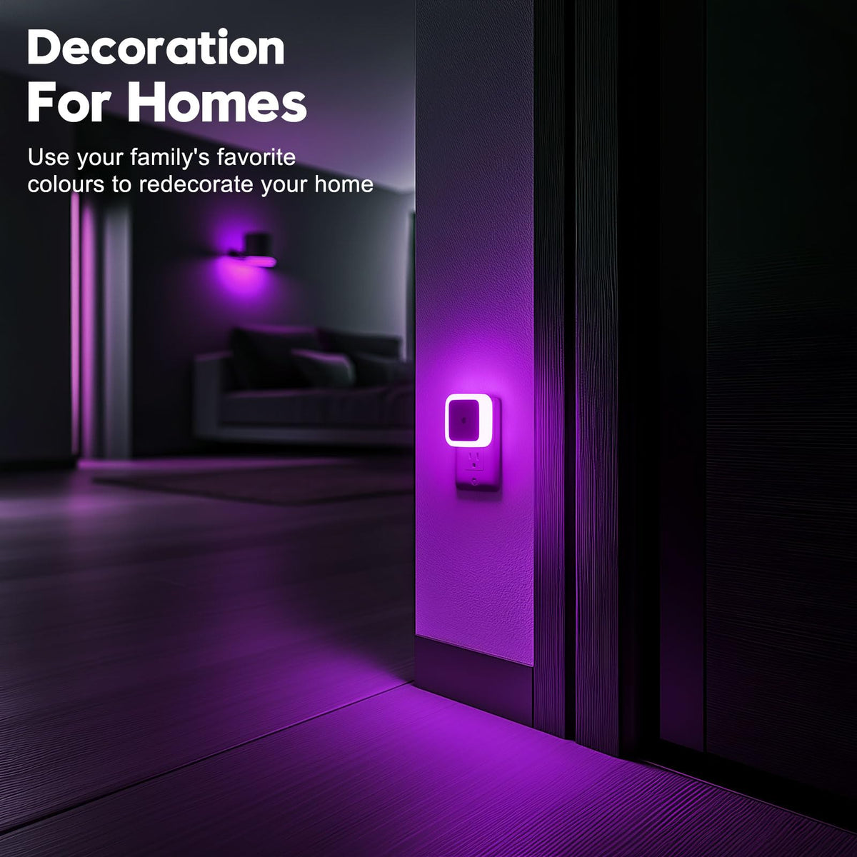 Sujeet Night Light, Night Lights Plug into Wall 4-Pack, Nightlight Plug in Night Lights, Dusk to Dawn Night Lamp Led Night Light for Bedroom, Bathroom, Hallway Warm White