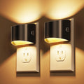 L LOHAS LED Night Lights Plug into Wall 2 Pack, Dusk to Dawn Nightlight | Plug in Night Light with Brightness Adjustable, 3000K Soft White
