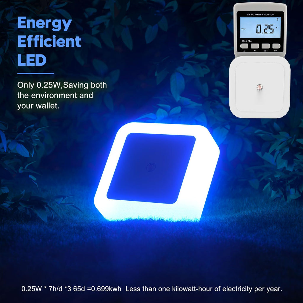 Sujeet Night Light, Night Lights Plug into Wall 4-Pack, Nightlight Plug in Night Lights, Dusk to Dawn Night Lamp Led Night Light for Bedroom, Bathroom, Hallway Warm White