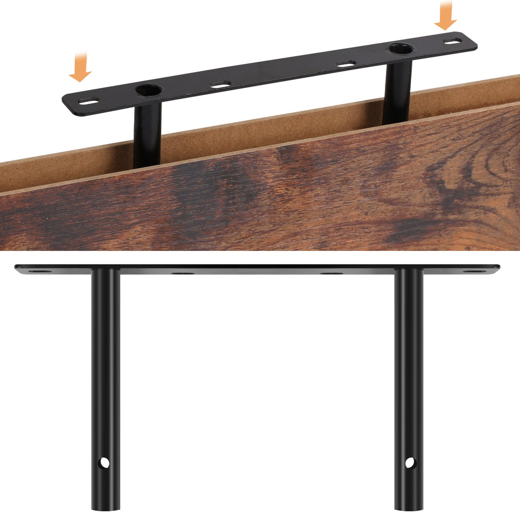 4 Pack Floating Shelves for Wall (15.75Inch) Wall-Mounted Shelves with Brackets